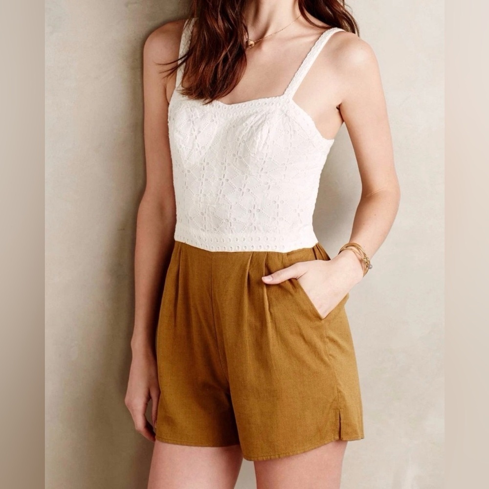 Addie Laced Romper | Summer | Casual | Feminine | Colorblock | Lace | Vacation